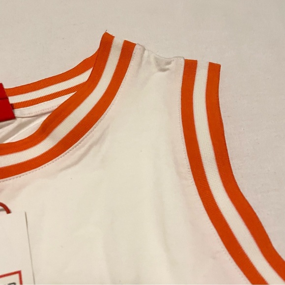 HUNTER for Target Contrast Trim White Orange Tank Top Shirt Women's Size XL - Picture 4 of 16